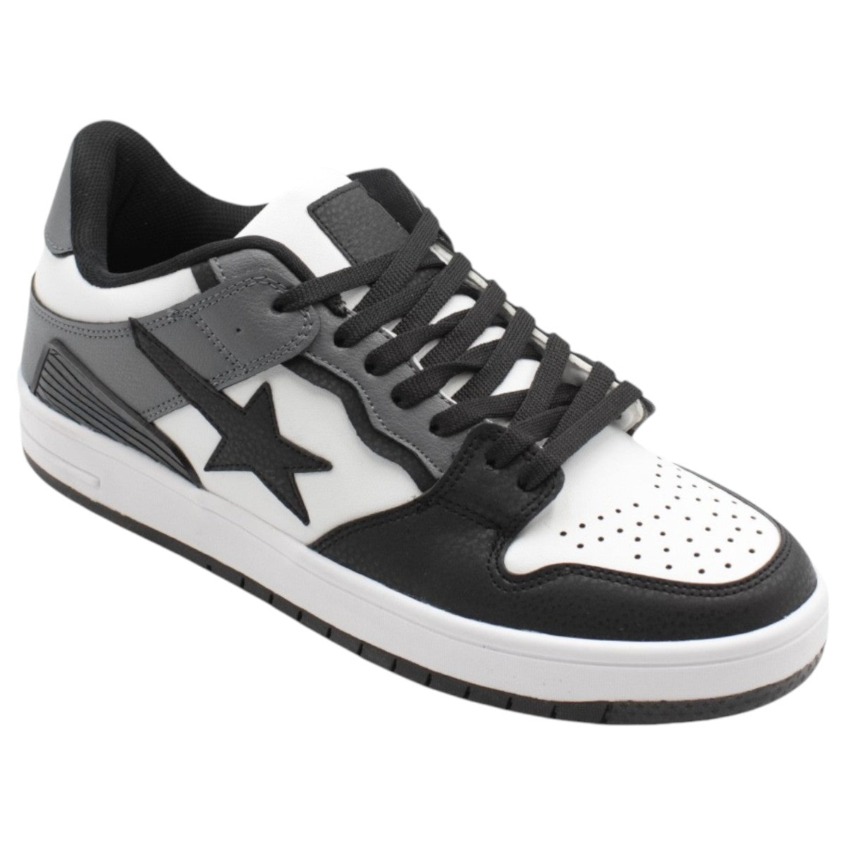 Foto 3 pulgar | Tenis Con Cordones Exterior Piel Vegana Color Negro Para Hombre De Rbcollection