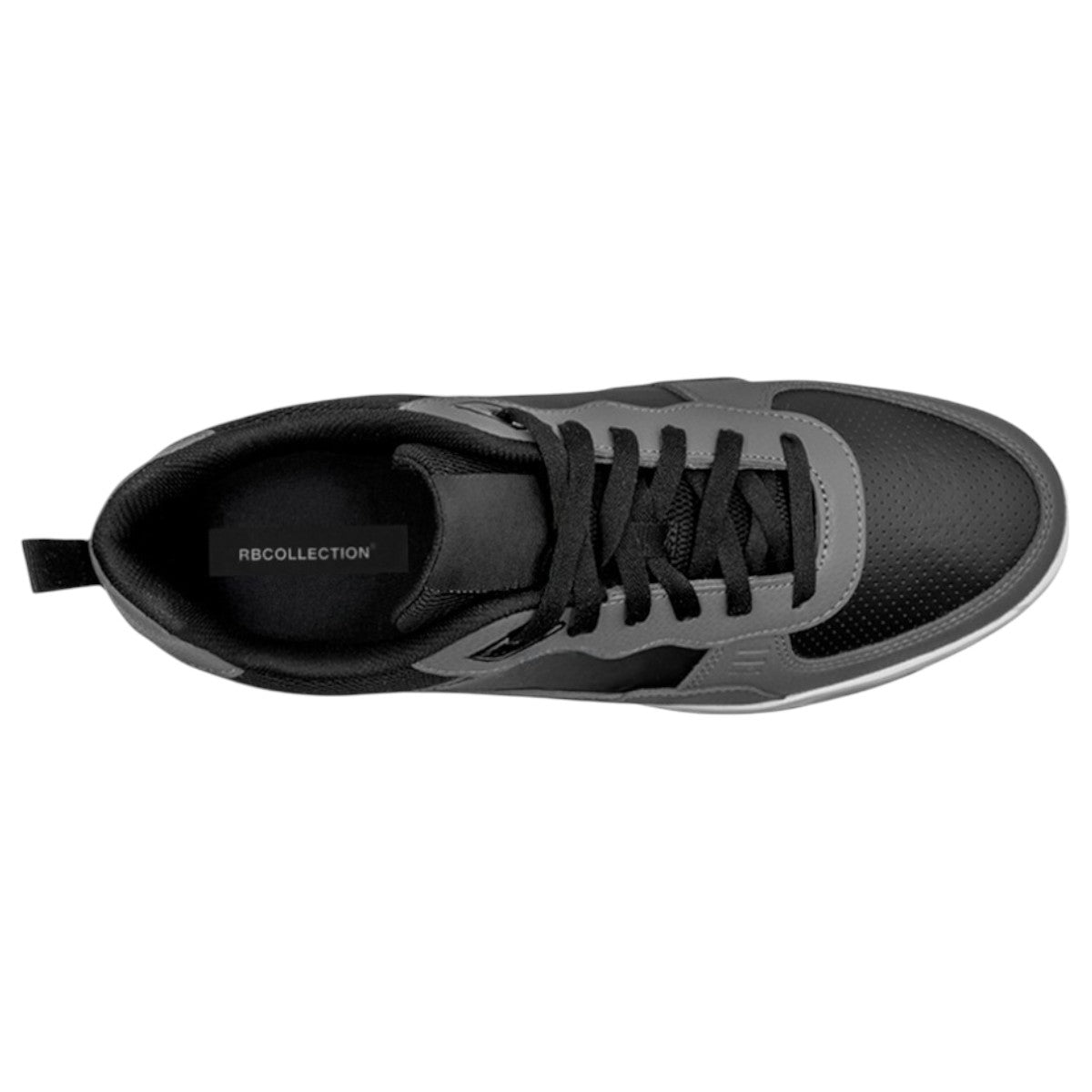 Foto 4 pulgar | Tenis Con Cordones Exterior Piel Vegana Color Gris Para Hombre De Rbcollection