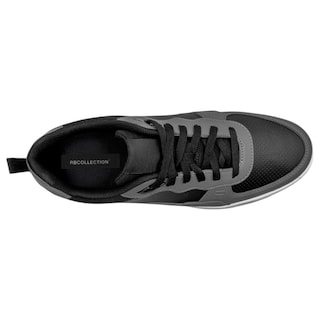Foto 3 | Tenis Con Cordones Exterior Piel Vegana Color Gris Para Hombre De Rbcollection