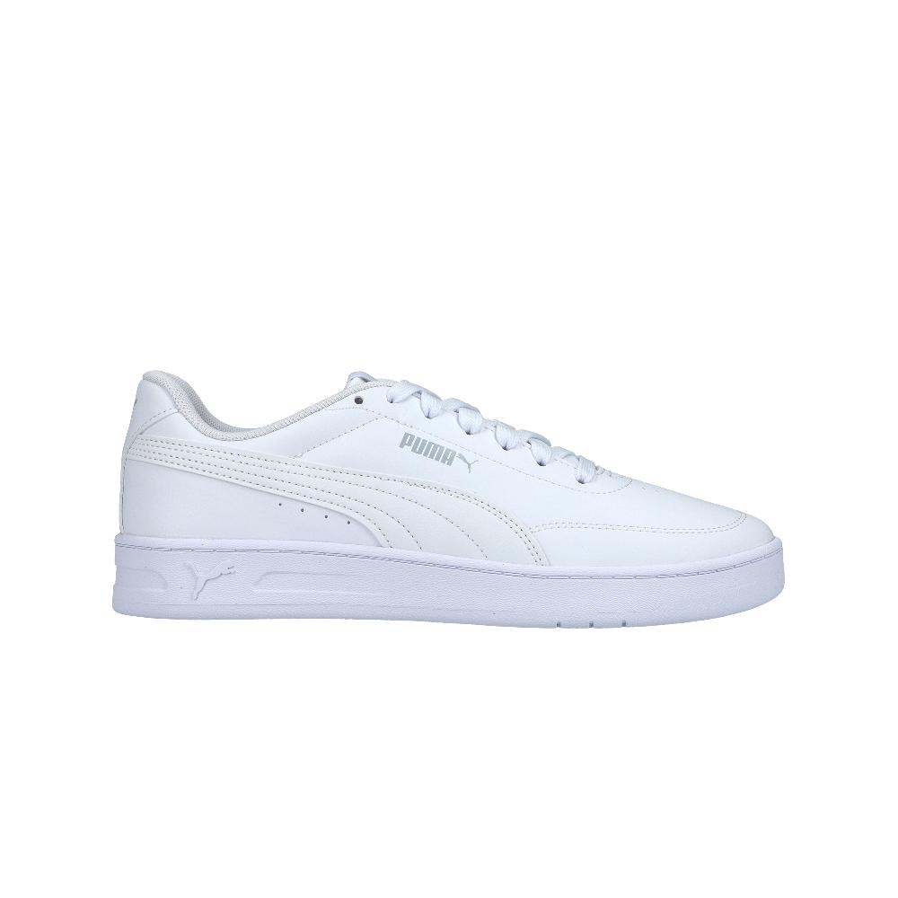 Tenis Puma Court Classic Clean Unisex Basico Blanco