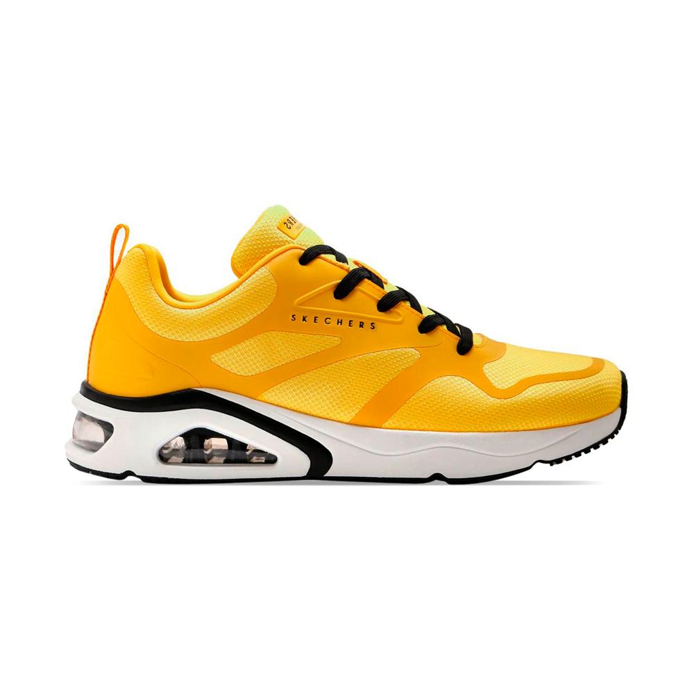 Foto 2 pulgar | Tenis Skechers Tres Air Uno Hombre Amarillo Amarillo