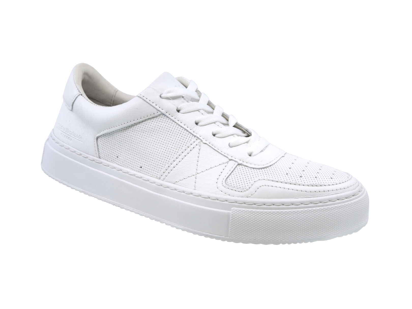 Sneaker Casual De Piel Para Hombre Triples Olten 36057 Blanco