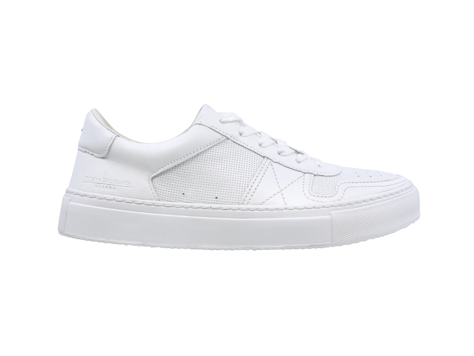 Foto 2 | Sneaker Casual De Piel Para Hombre Triples Olten 36057 Blanco