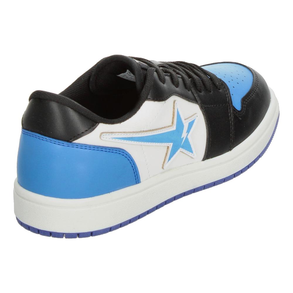 Foto 4 pulgar | Tenis Vavito Azul Negro Blanco Original Sneakers Casual Ligero Niño Urbano Negro