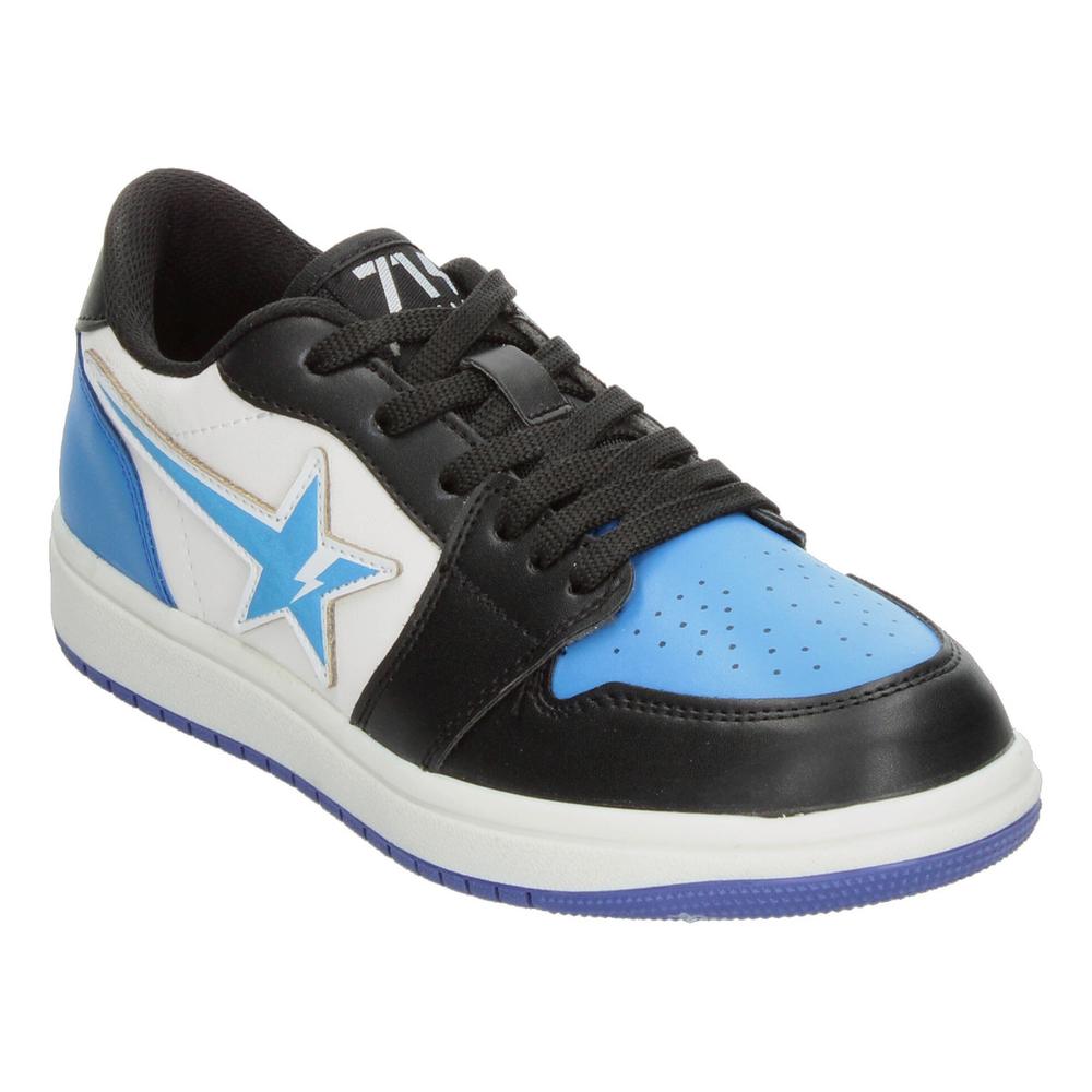 Foto 5 pulgar | Tenis Vavito Azul Negro Blanco Original Sneakers Casual Ligero Niño Urbano Negro