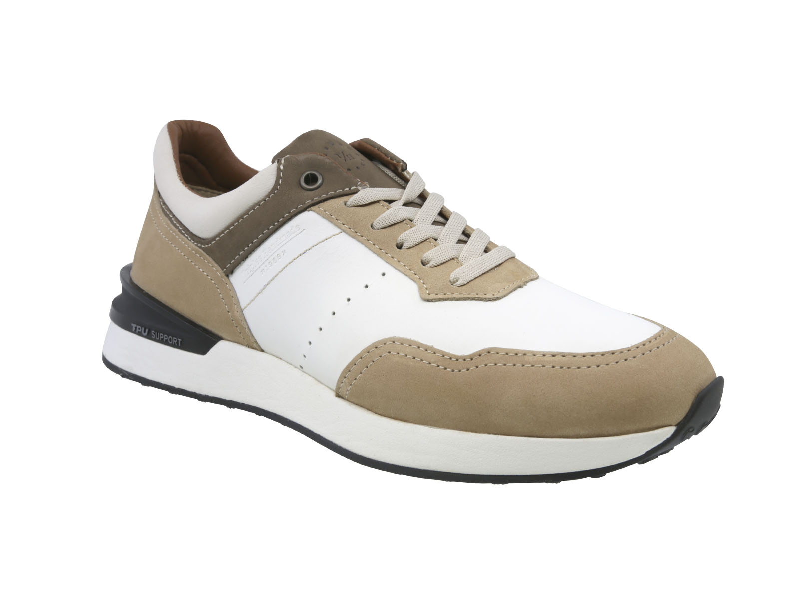 Sneaker Casual De Piel Para Hombre Triples Renens 36058 Tabaco