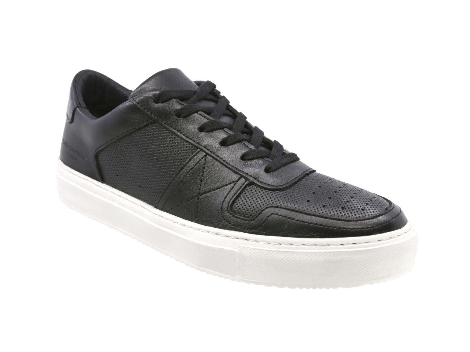 Foto 2 pulgar | Sneaker Casual De Piel Para Hombre Triples Olten 36057 Negro