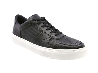 Foto 1 | Sneaker Casual De Piel Para Hombre Triples Olten 36057 Negro