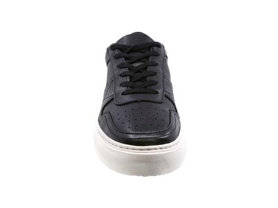 Foto 3 | Sneaker Casual De Piel Para Hombre Triples Olten 36057 Negro