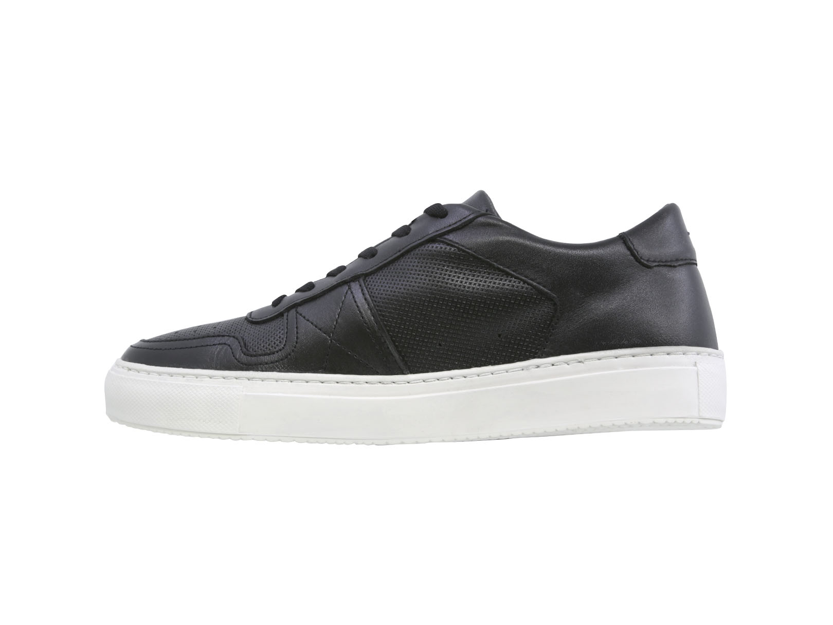 Foto 5 pulgar | Sneaker Casual De Piel Para Hombre Triples Olten 36057 Negro