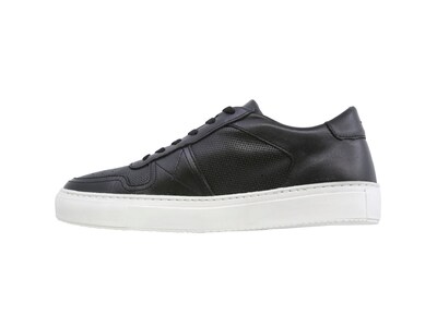 Foto 4 | Sneaker Casual De Piel Para Hombre Triples Olten 36057 Negro