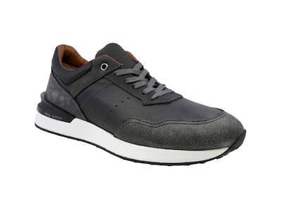 Foto 1 | Sneaker Casual De Piel Para Hombre Triples Renens 36058 Negro