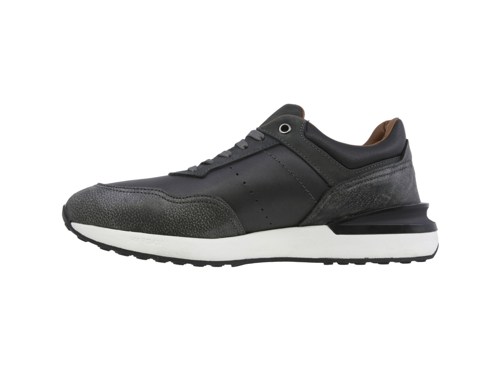 Foto 5 pulgar | Sneaker Casual De Piel Para Hombre Triples Renens 36058 Negro