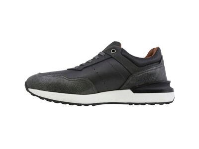 Foto 4 | Sneaker Casual De Piel Para Hombre Triples Renens 36058 Negro