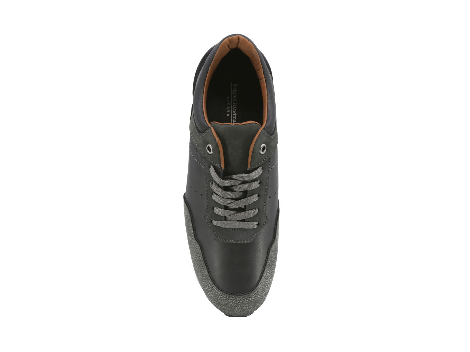 Foto 7 pulgar | Sneaker Casual De Piel Para Hombre Triples Renens 36058 Negro