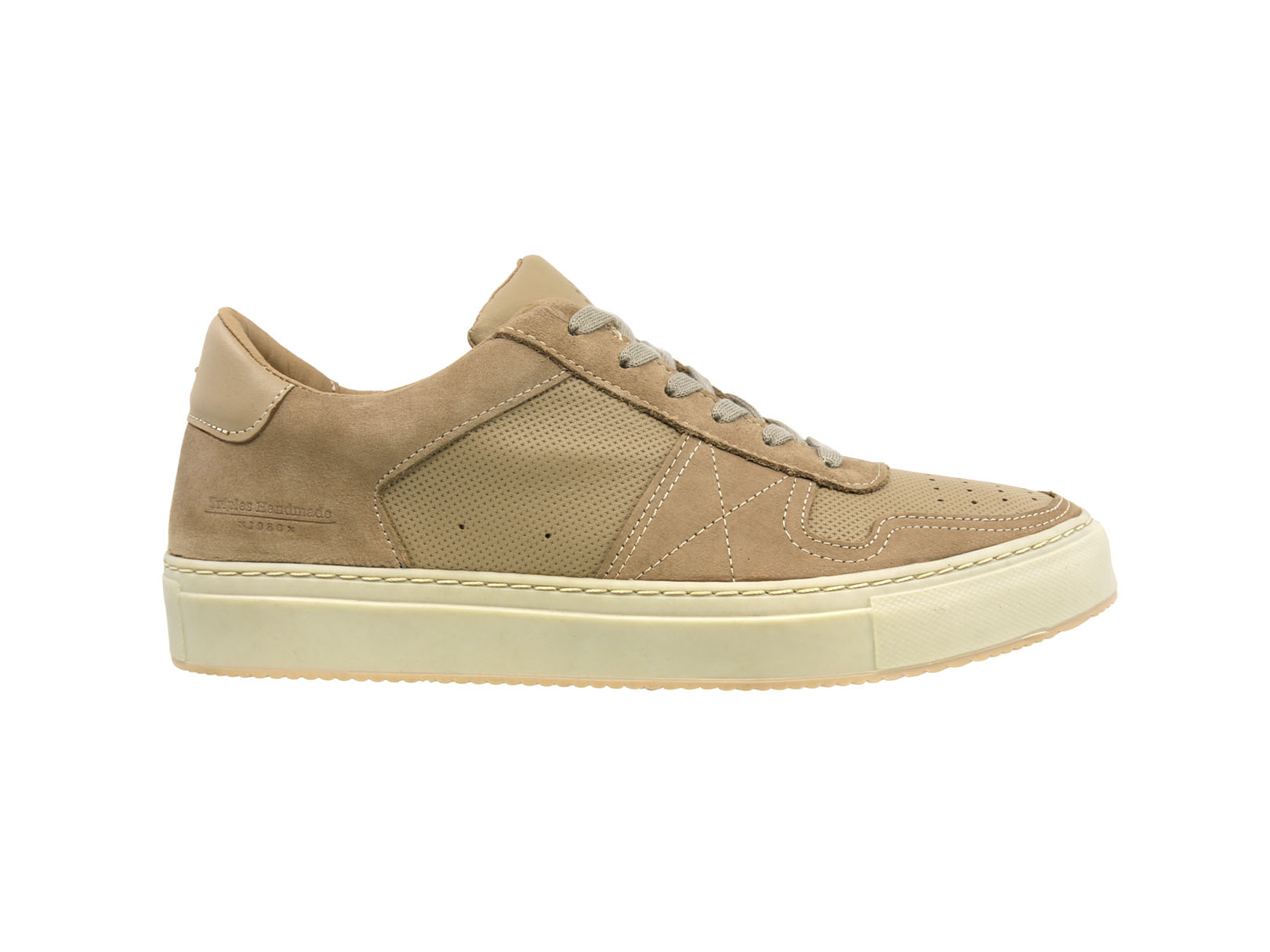 Foto 3 pulgar | Sneaker Casual De Piel Triples Para Hombre Olten 36057 Beige