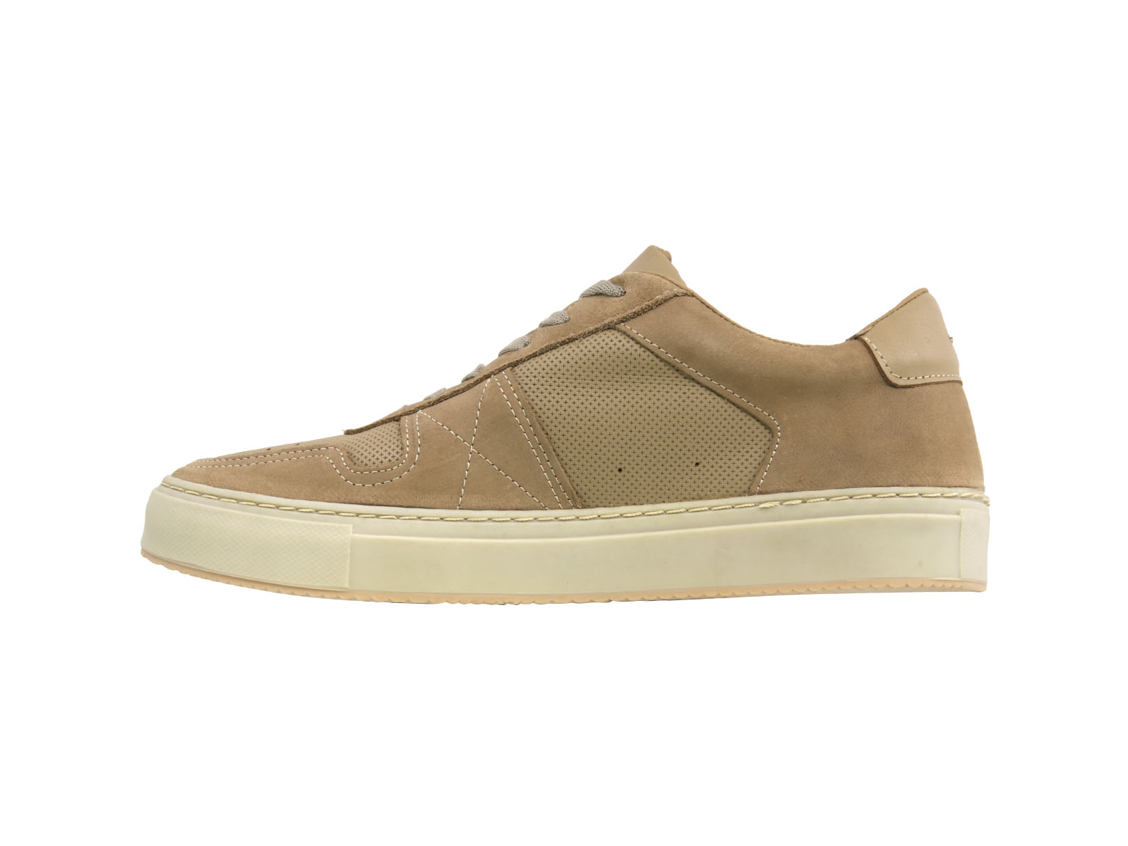 Foto 5 pulgar | Sneaker Casual De Piel Triples Para Hombre Olten 36057 Beige