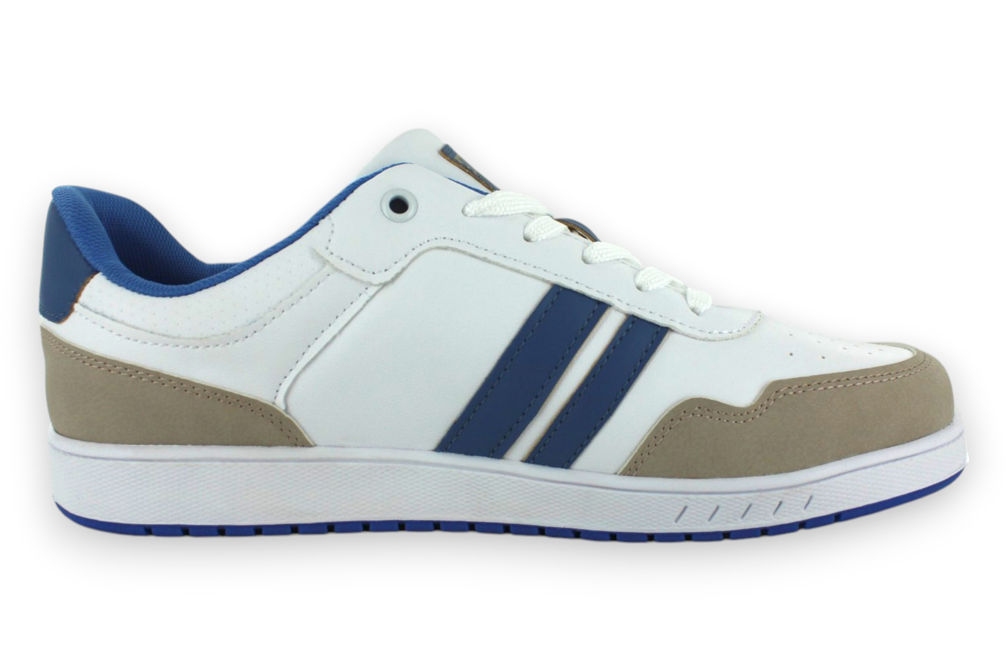 Foto 4 pulgar | Tenis Casual Blanco Azul Hombre Concluso Newk