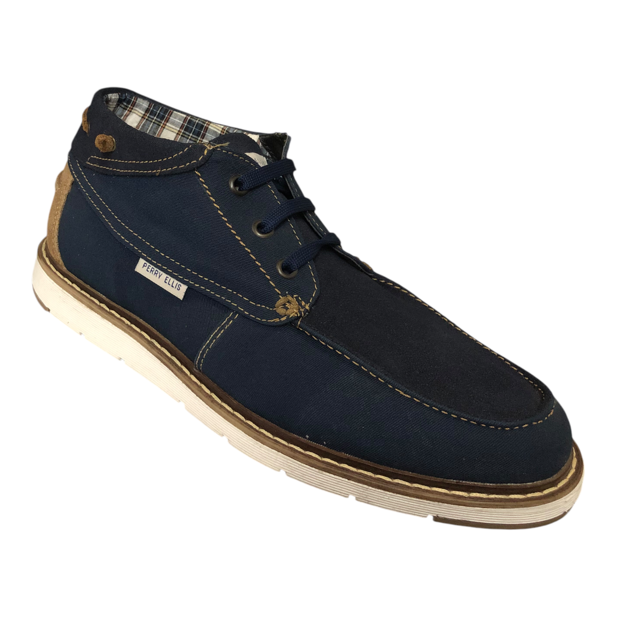 Foto 4 pulgar | Zapato Marino/café Para Caballero Perry Ellis America