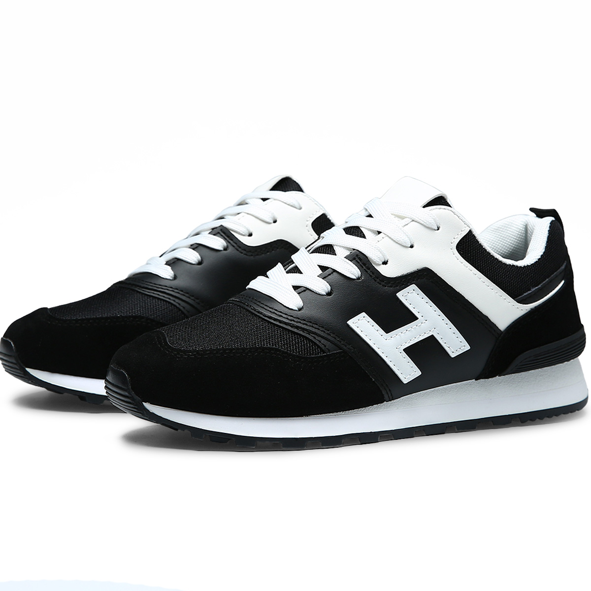 Foto 2 pulgar | Tenis Para Hombre Casual Comodos De Moda Negro 8.0