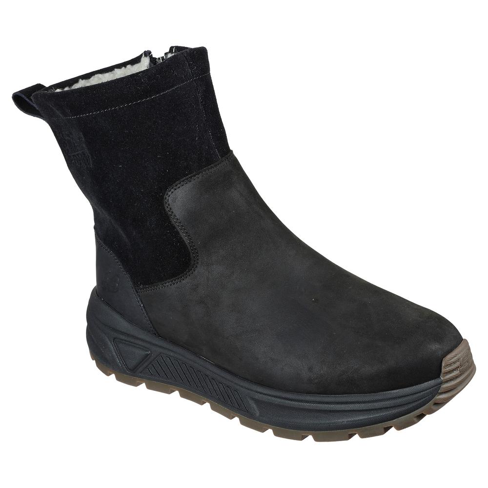 Foto 6 pulgar | Bota Hombre Skechers Waterproof Comodas Negro