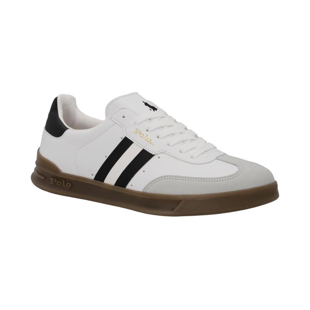 Foto 3 pulgar | Tenis Polo Hpc Hombre Urbano Comodo Casual Durable Blanco