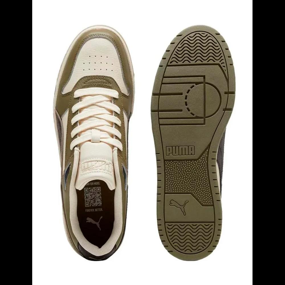 Foto 3 pulgar | Tenis Caballero Puma Casual Suela Baja Rebound Low Game Verde