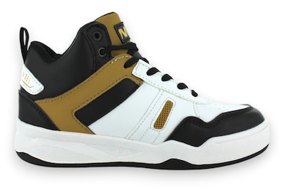Foto 3 | Tenis Casual Blanco Negro Mostaza Infantil Dowen Newk