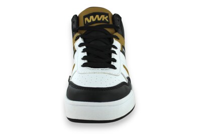 Foto 4 | Tenis Casual Blanco Negro Mostaza Infantil Dowen Newk