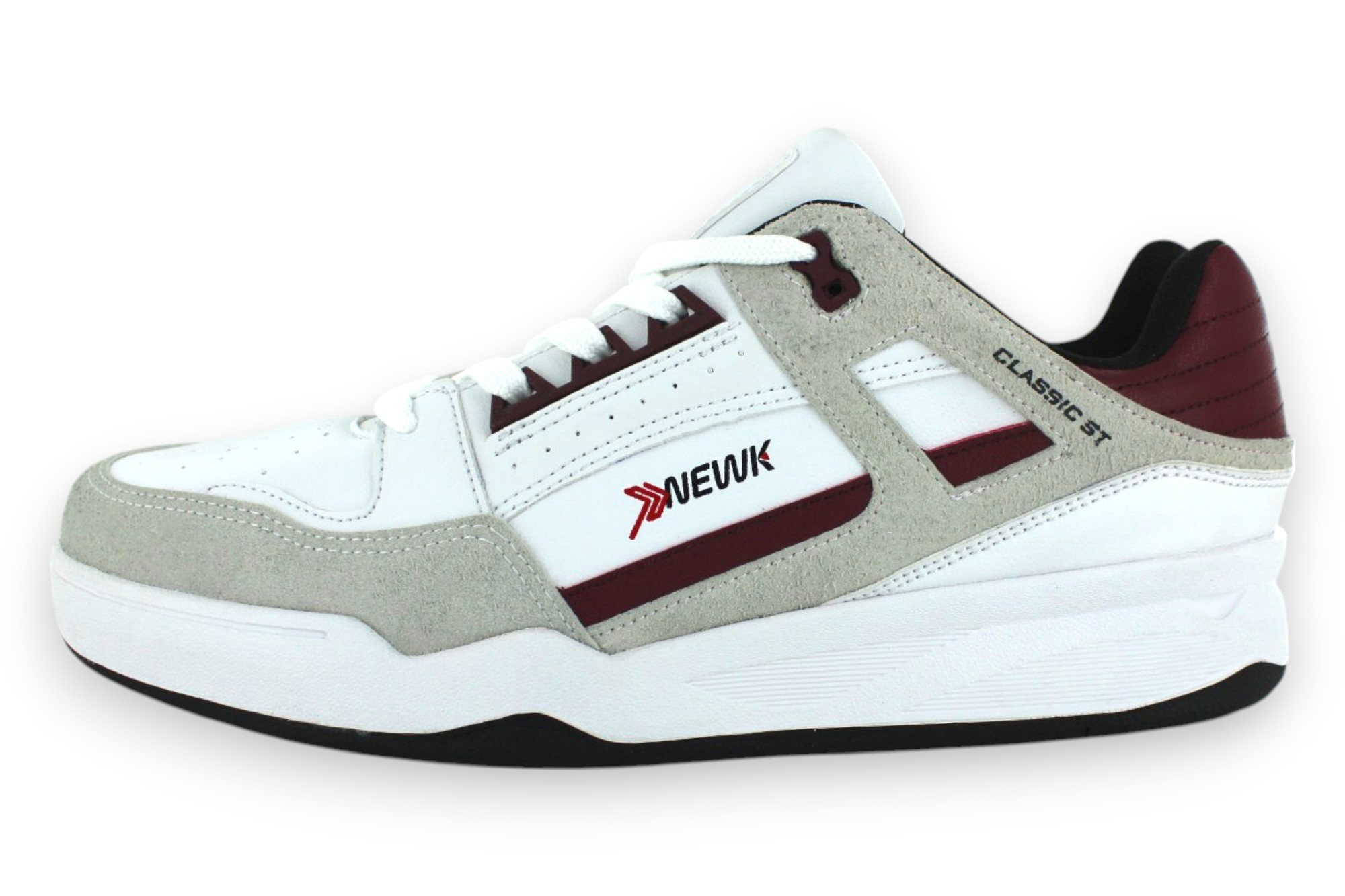 Foto 3 pulgar | Tenis Casual Blanco Hielo Vino Hombre Kofo Newk