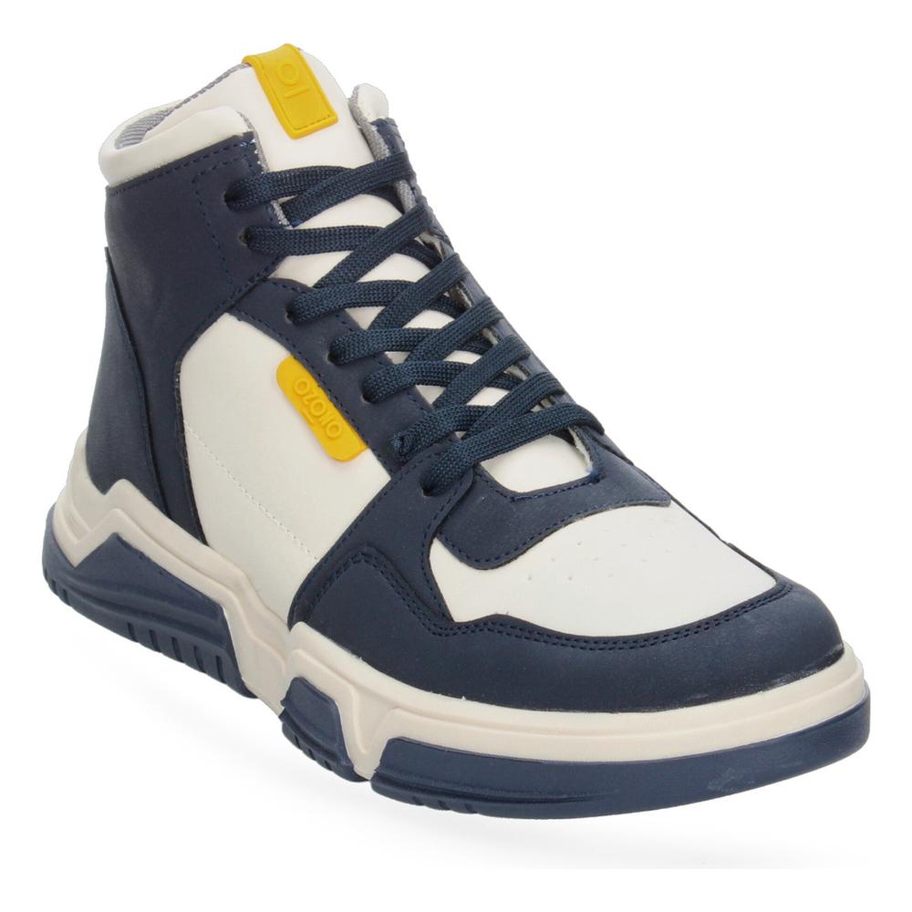 Foto 3 pulgar | Tenis Ozono Azul Marino Para Hombre [ozo2874] Beige
