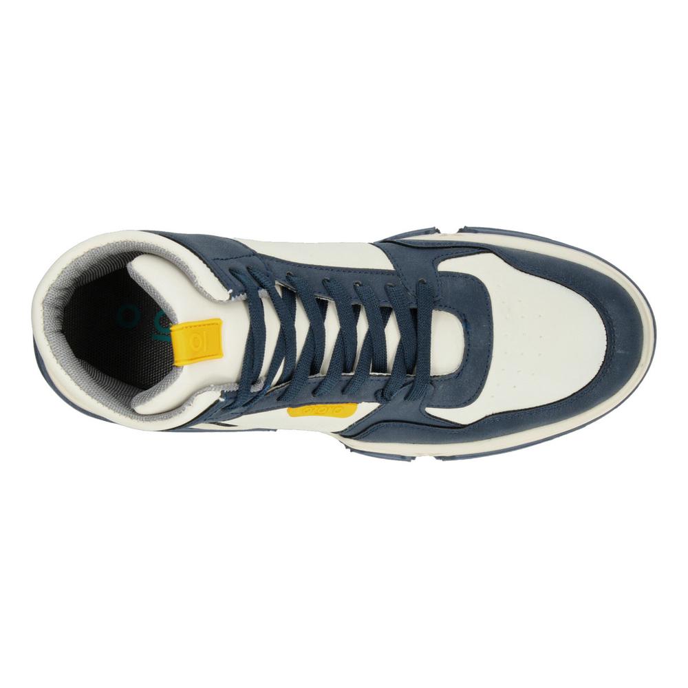 Foto 9 pulgar | Tenis Ozono Azul Marino Para Hombre [ozo2874] Beige