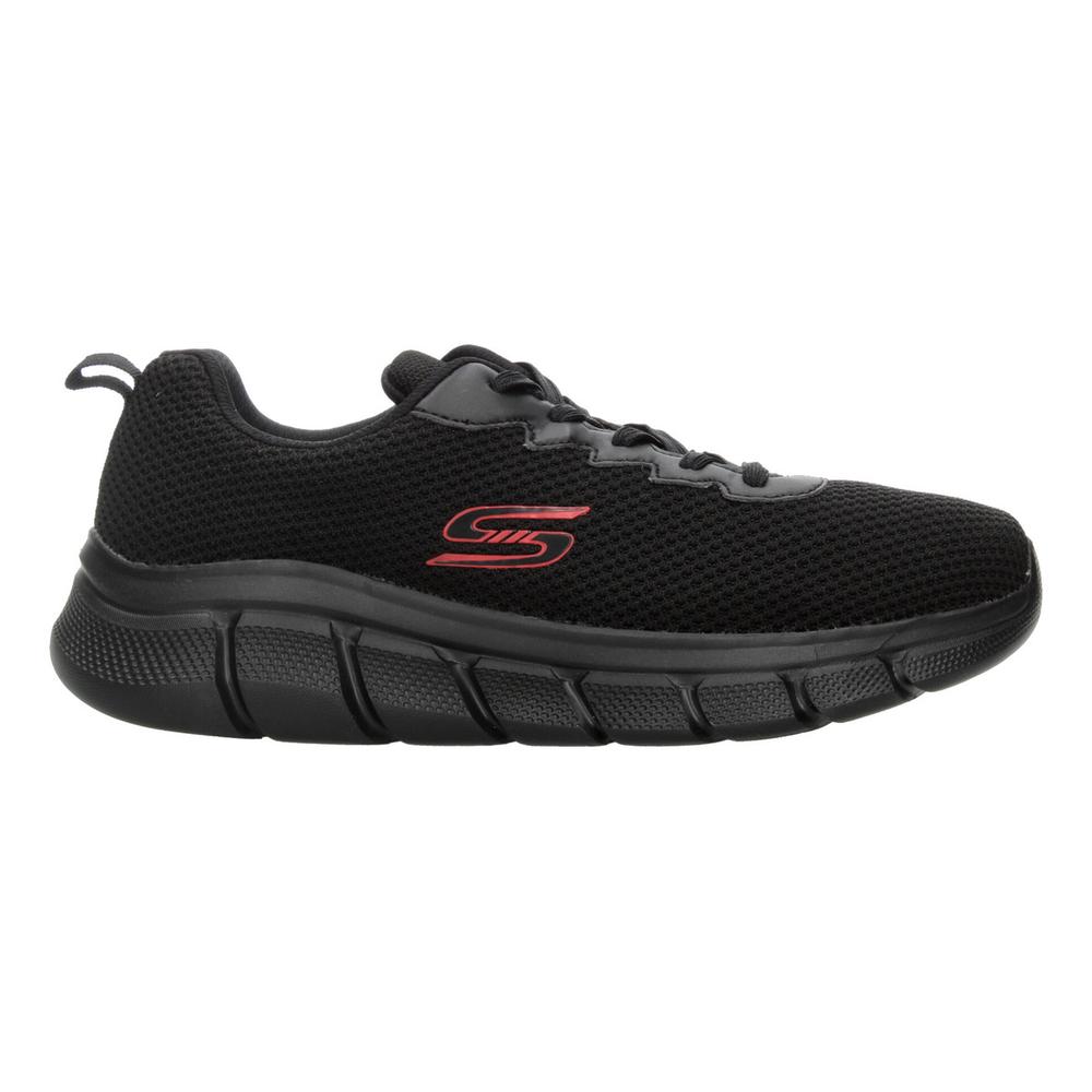 Tenis Skechers Negro Para Hombre [ske1018] Rojo