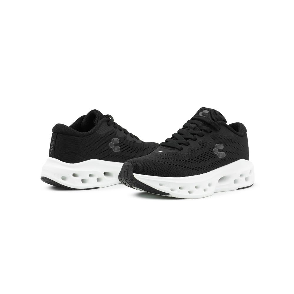 Foto 4 pulgar | Tenis Charly Para Hombre Deportivos Suela Eva Negro/blanco Negro
