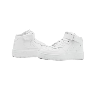Foto 2 | Tenis Bota Pirma Para Hombre Sneakers Piel Color Blanco Blanco