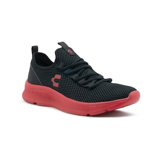 Foto 5 | Tenis Charly Para Hombre Running Deportivo Ligero Negro/rojo Negro