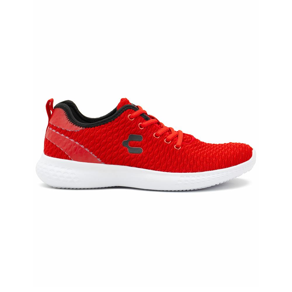 Foto 2 pulgar | Tenis Charly Para Hombre Suela Eva Running Deportivos Rojo Negro
