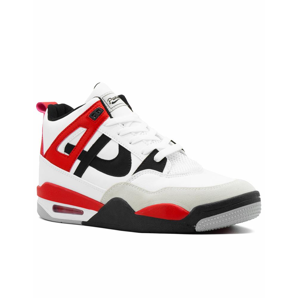 Foto 5 | Tenis Bota Panam Para Hombre Antiderrapante Rojo/blanco Rojo