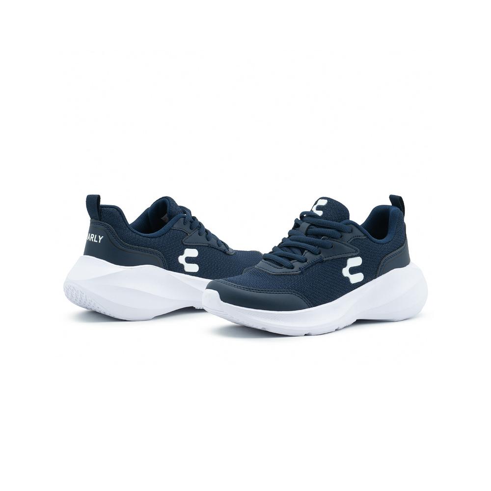 Foto 4 pulgar | Tenis Charly Para Hombre Running Deportivos Marino/blanco Azul