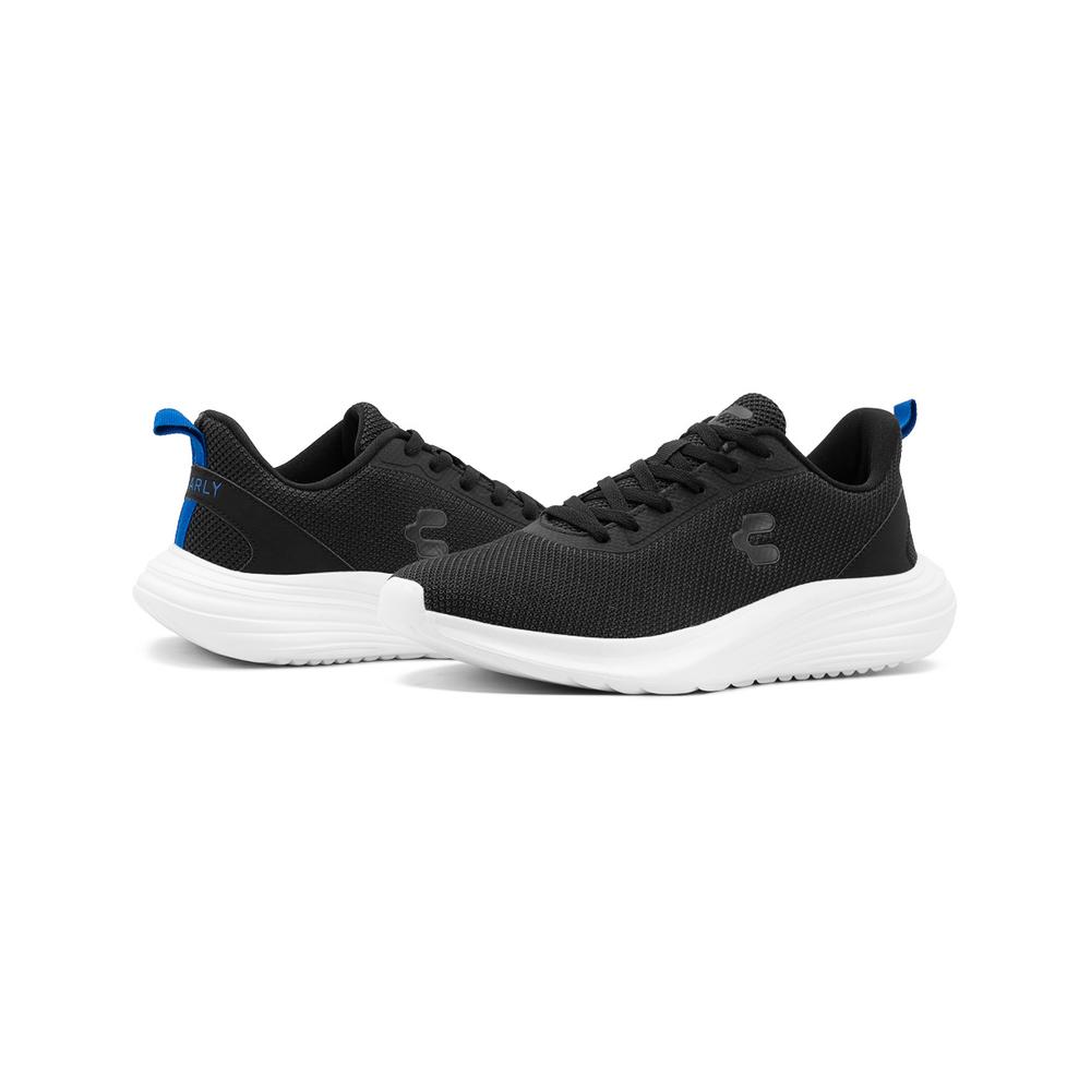 Foto 4 pulgar | Tenis Charly Para Hombre Suela Eva Running Ligeros Malla Negro