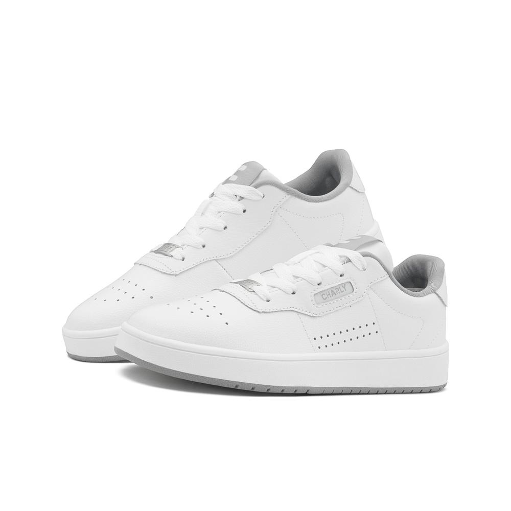 Foto 2 pulgar | Tenis Charly Escolar Para Hombre Casuales Color Blanco/gris Blanco