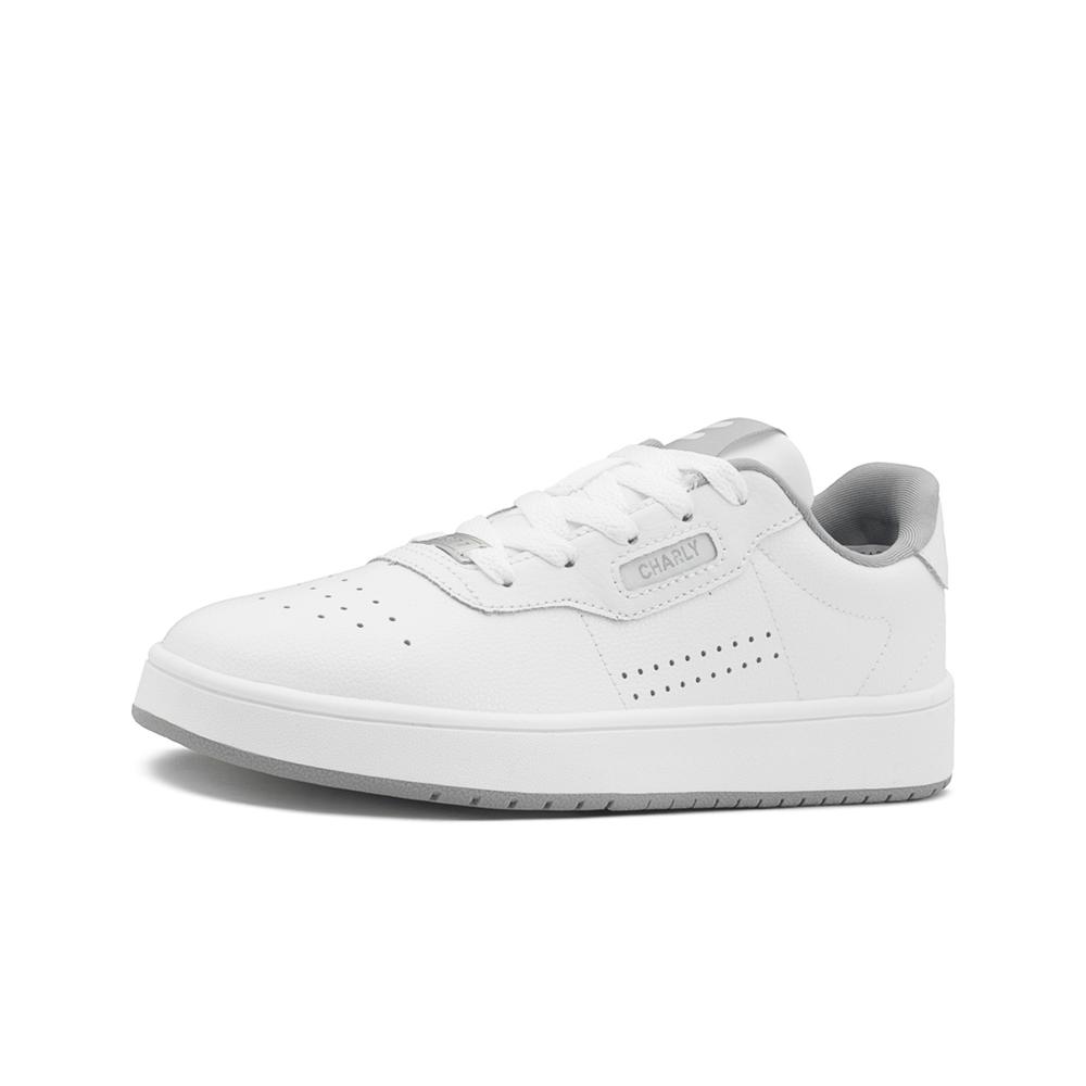 Foto 3 | Tenis Charly Escolar Para Hombre Casuales Color Blanco/gris Blanco