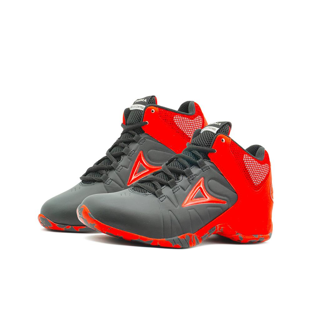 Foto 1 | Tenis Pirma Para Hombre Deportivos Basquetbol Negro/rojo Ii Negro