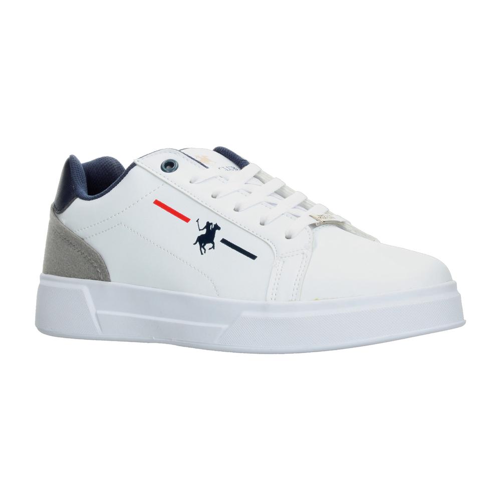 Foto 3 pulgar | Tenis Polo Blanco Para Hombre [plo28] Blanco