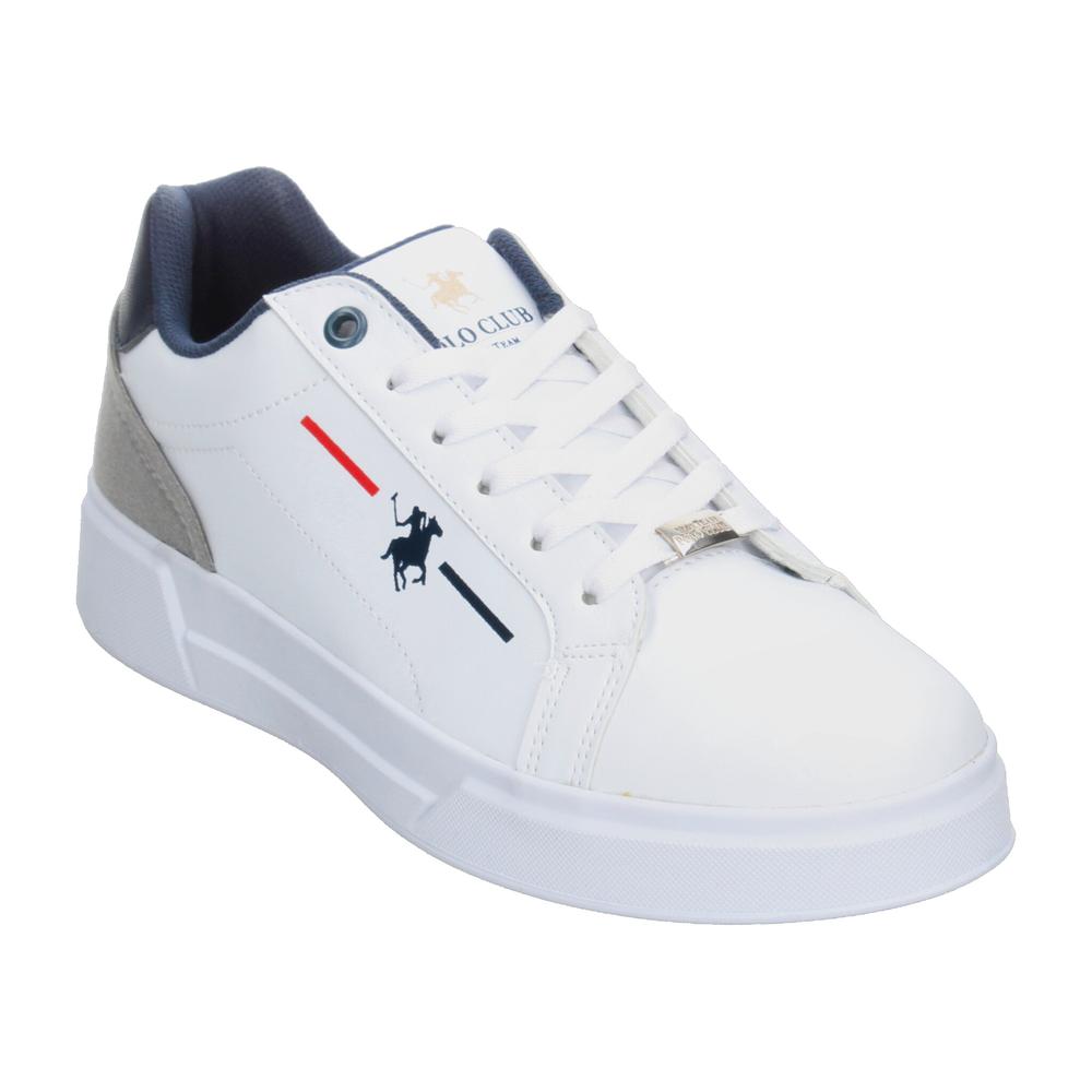 Foto 5 pulgar | Tenis Polo Blanco Para Hombre [plo28] Blanco