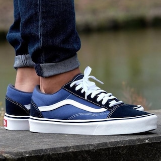 Foto 7 | Tenis Vans Old Skool - 0d3hnvy - Azul Acero - Unisex Azul Acero