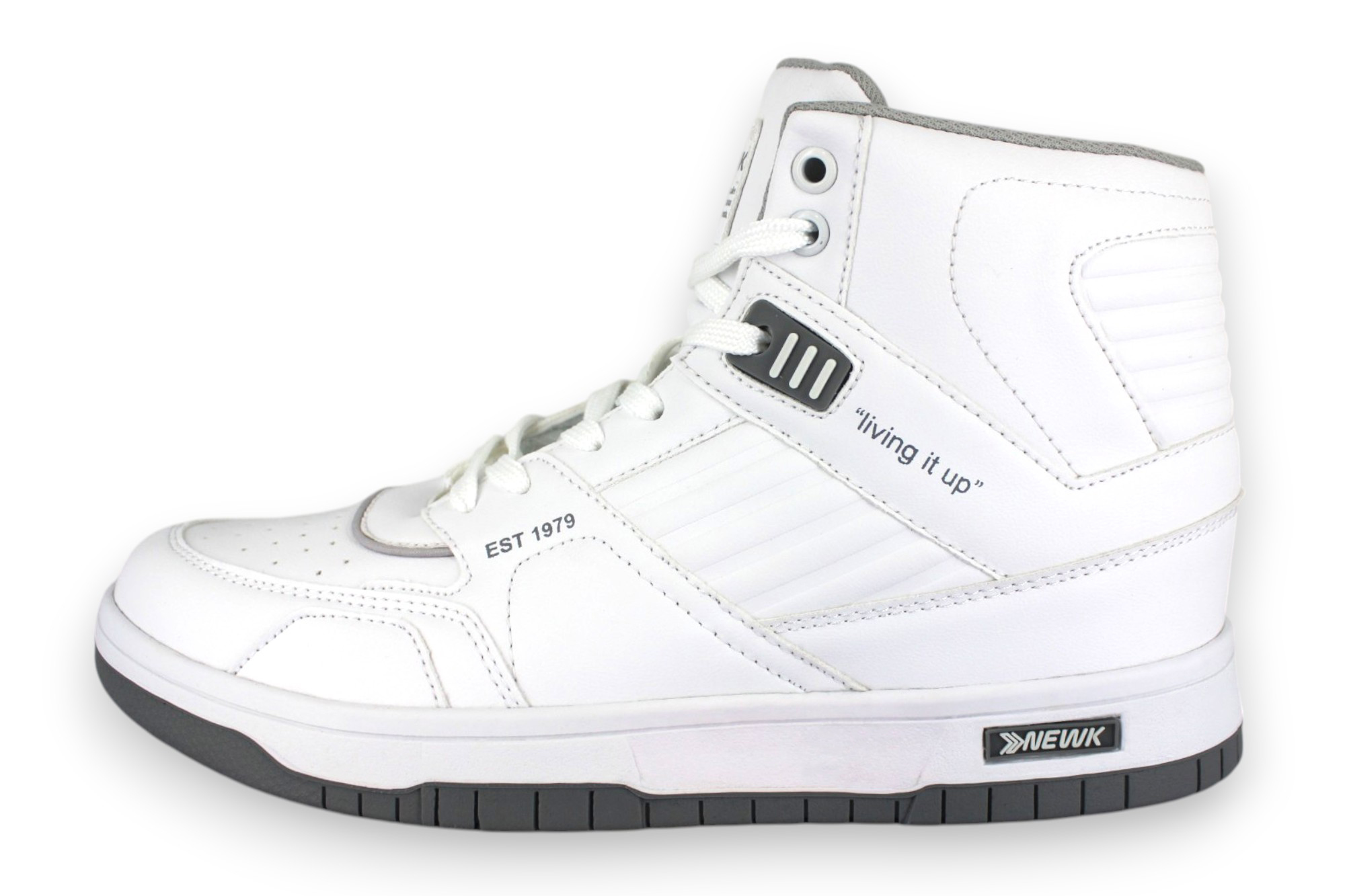 Foto 3 pulgar | Tenis Casual Blanco Gris Unisex 25bosse Newk