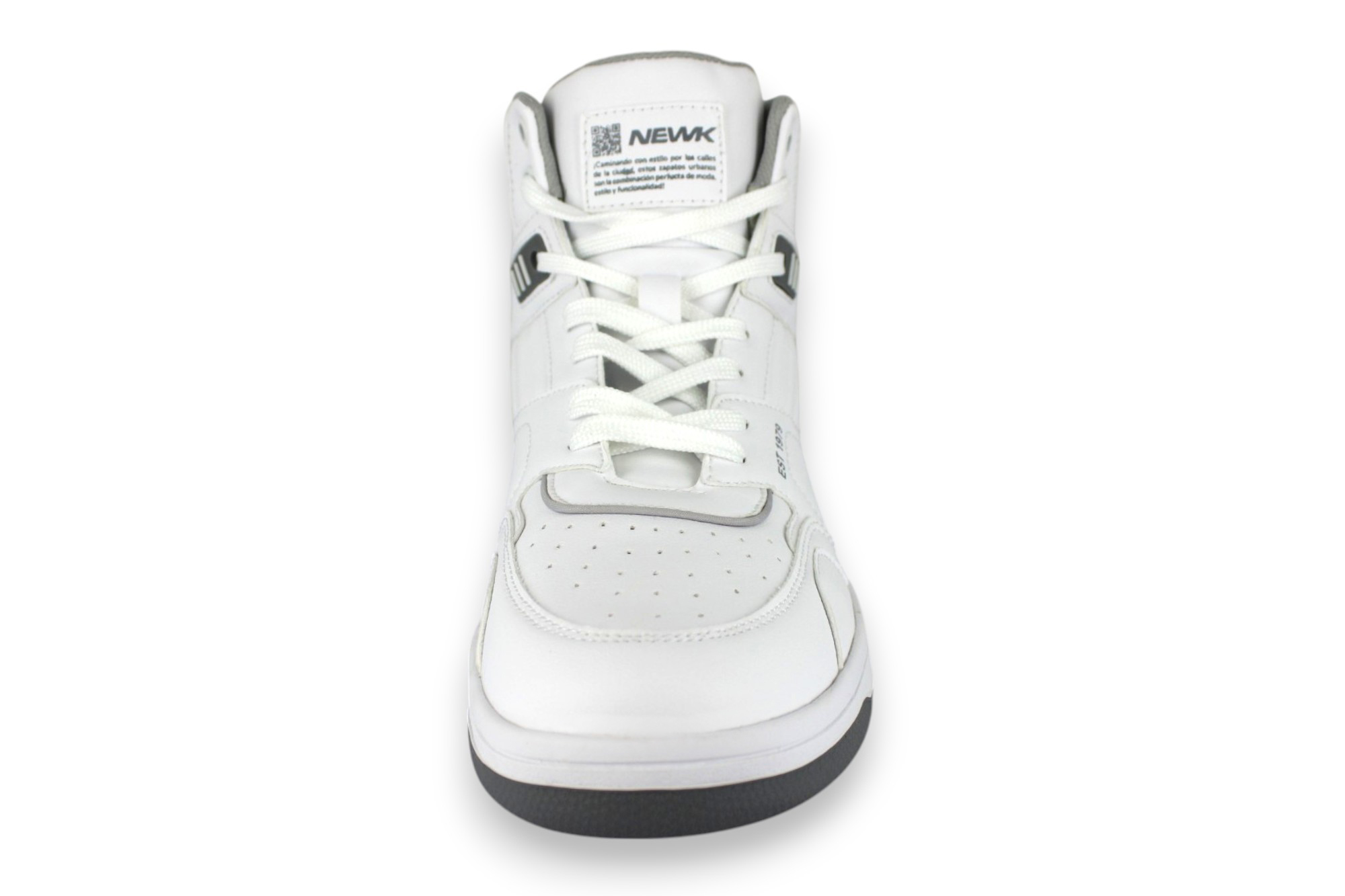 Foto 5 pulgar | Tenis Casual Blanco Gris Unisex 25bosse Newk