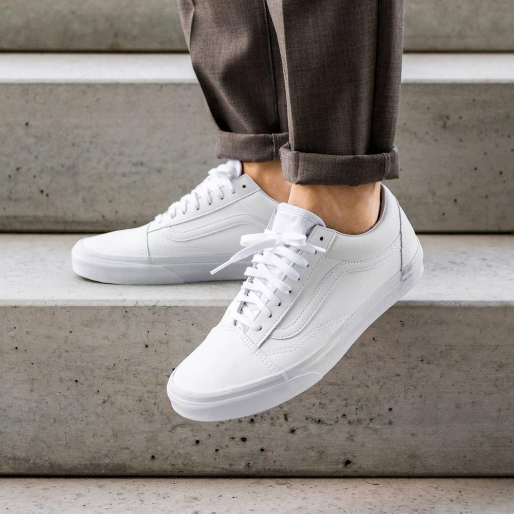 Foto 8 pulgar | Tenis Vans Old Skool - 38g1odj - Blanco - Unisex Blanco