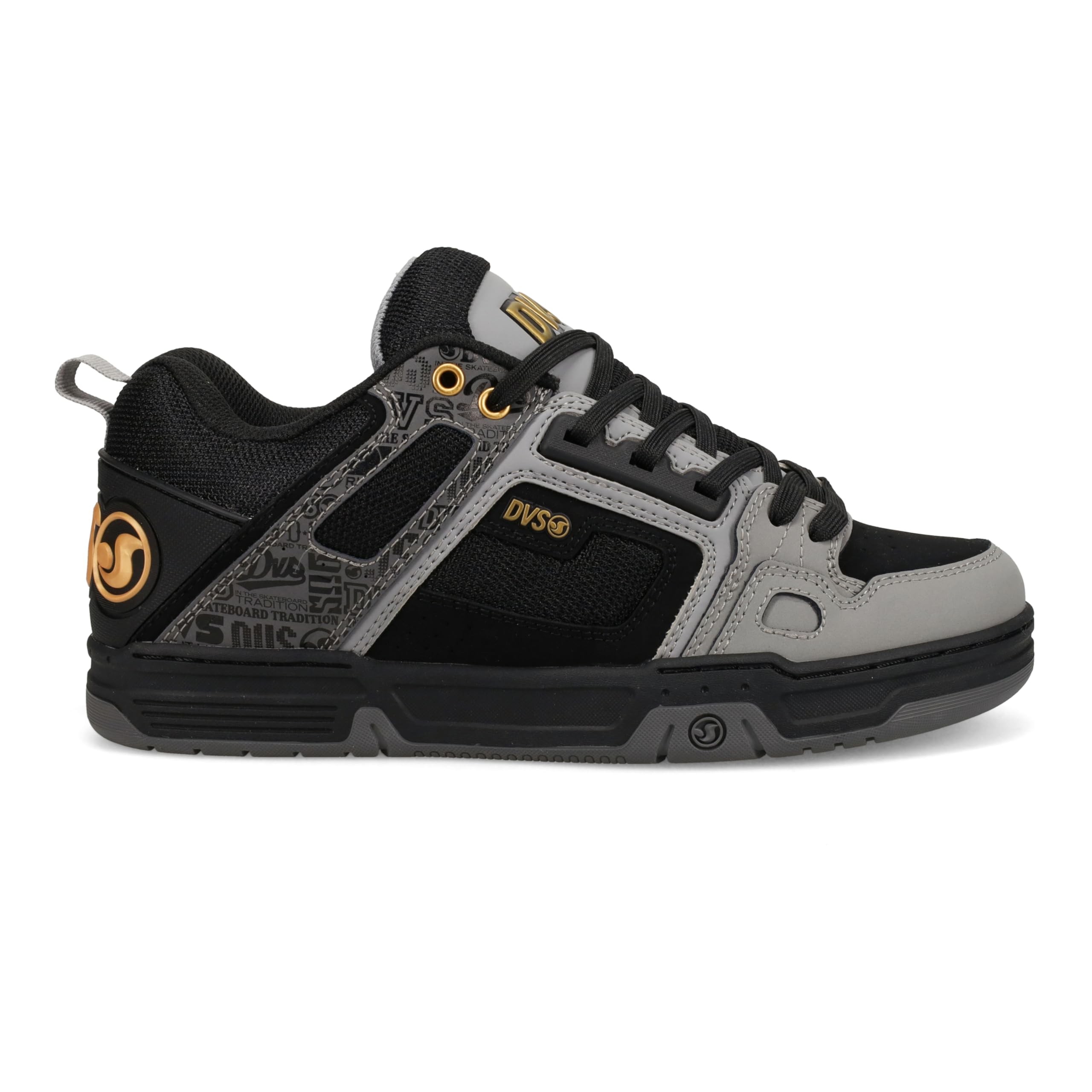 Foto 2 pulgar | Zapatilla De Skate Dvs Para Hombre Gris/negro/dorado Talla 9 - Venta Internacional.